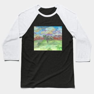 Watercolor Sky Baseball T-Shirt